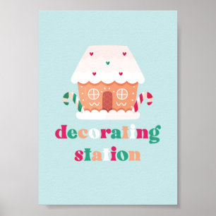 Panneau de décoration de la maison de pain d'épice