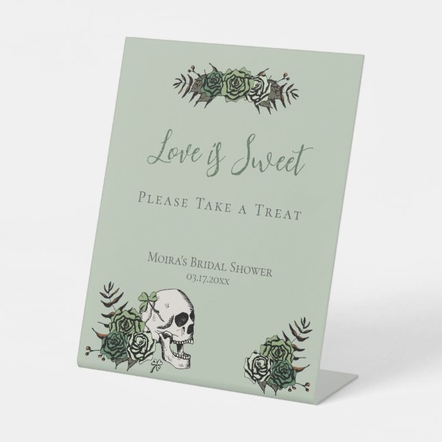 Panneau de faveurs de douche nuptiale irlandaise à (Recto)