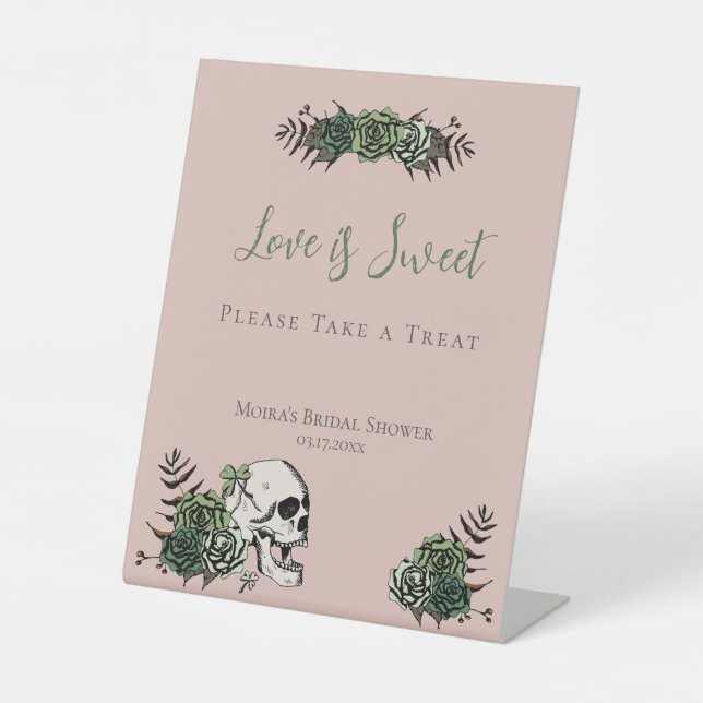 Panneau de faveurs de mariage irlandais Skull & Ro (Recto)
