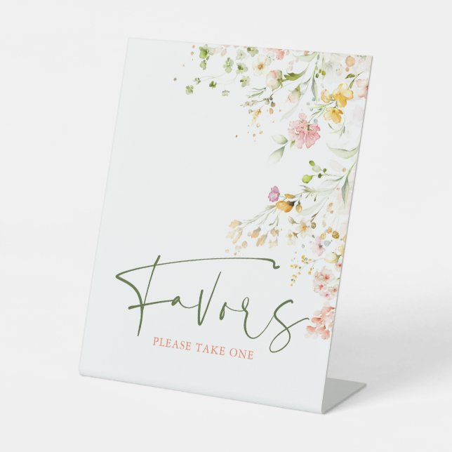 Panneau de faveurs de prairie estivale de fleurs s (Recto)