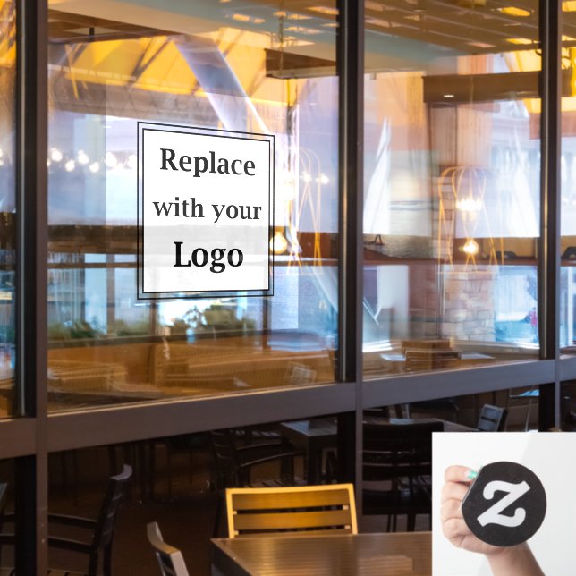 Panneau de fermeture de la fenêtre Modèle du logo  (Fenêtre du restaurant)