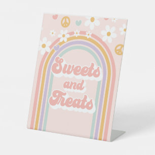Panneau de fête d'anniversaire Groovy Rainbow Swee