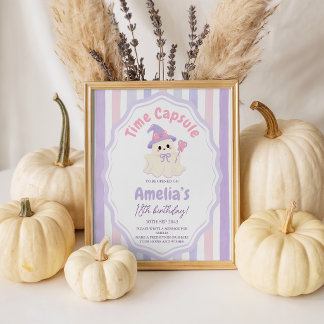 Panneau de fête de capsule temporelle Spooky One p