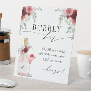 Panneau de Fête des mariées Bubbly Bar