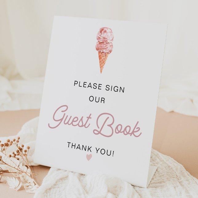 Panneau de glace rétro Signez notre livre d'or (Créateur téléchargé)