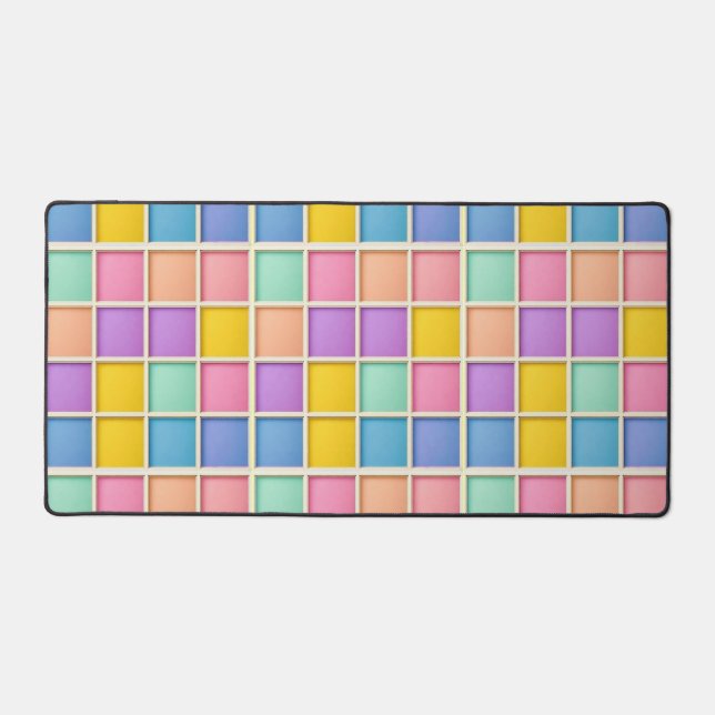 Panneau de grille géométrique coloré (Recto)
