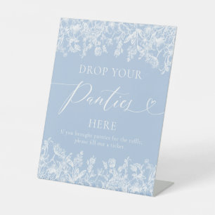 Panneau de jeu "Dusty Blue Floral" "Baisse ta culo