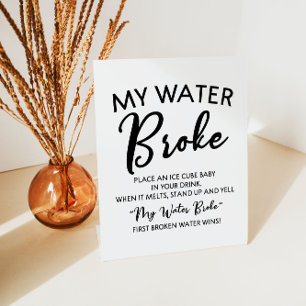 Panneau de jeu Mon Baby shower de rupture d'eau