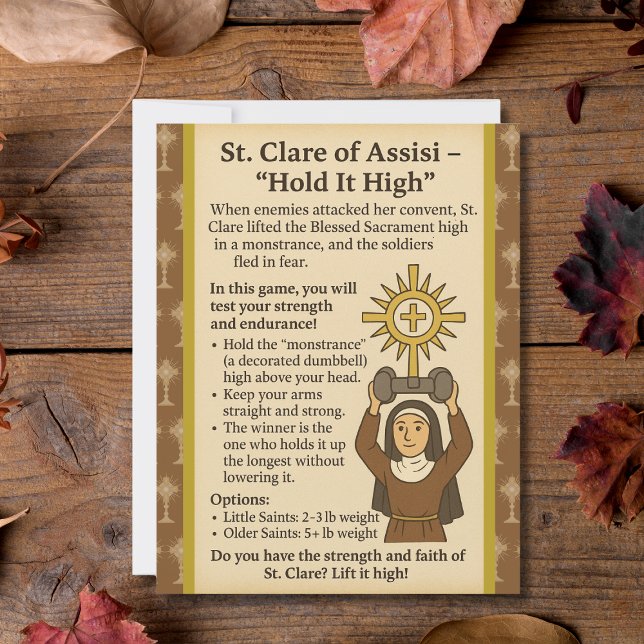 Panneau de jeu Saint Clare Hold It High (Créateur téléchargé)