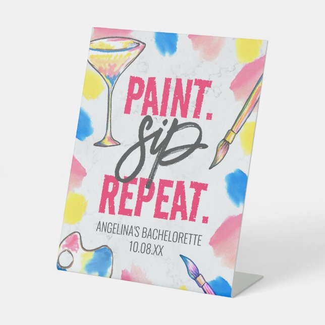 Panneau de la Bachelorette en marbre peint et sip (Recto)