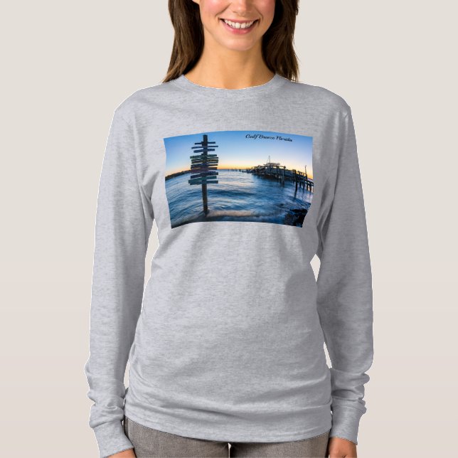 Panneau de la baie de Pensacola Tshirt à manches l (Devant)