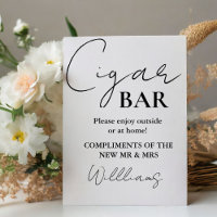 Panneau de la barre de cigares minimaliste moderne