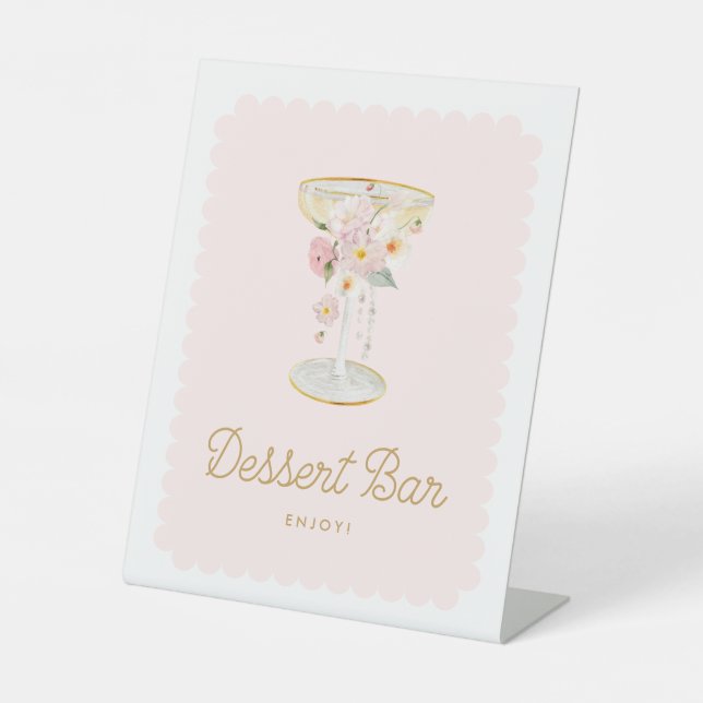 Panneau de la barre de dessert Pink Pearl et Prose (Recto)