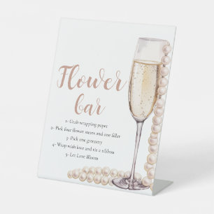 Panneau de la barre de fleurs Gold Pearl & Prosecc