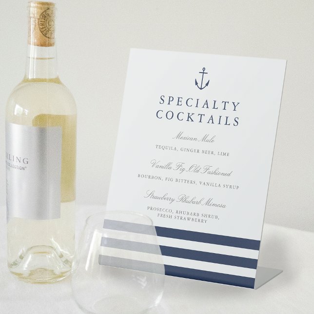 Panneau de la barre de Mariage d'Ancres nautiques (Créateur téléchargé)