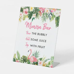 Panneau de la barre de Mimosa Tropical du Flamant
