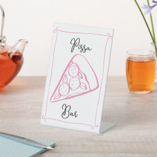 Panneau de la barre de pizza Whimsical