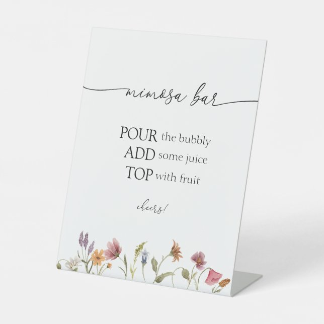 Panneau de la barre fleur sauvage Mimosa (Recto)