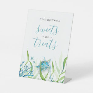 Panneau de la carte bleue et verte de la tortue de