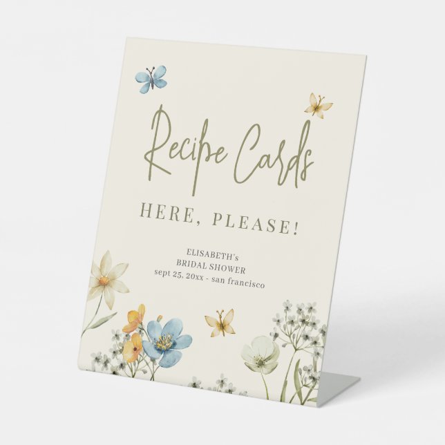 Panneau de la carte de la fleur sauvage de la douc (Recto)