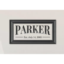 Panneau de la famille établie en verre avec cadre