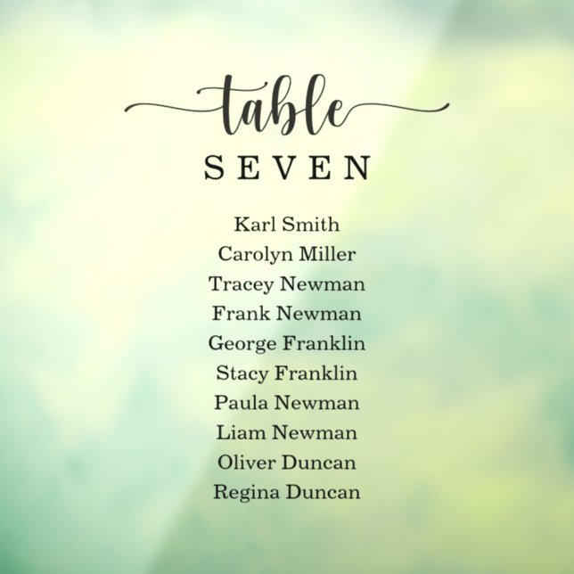 Panneau de la fenêtre Cling Rustic Mariage  (Feuille 3)