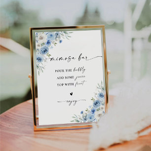 Panneau de la Fête des mariées bleue Dusty en ivoi