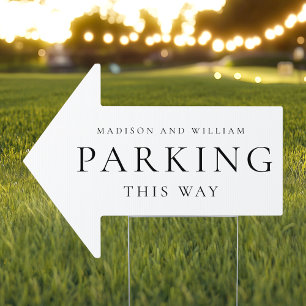 Panneau de la flèche de mariage personnalisé