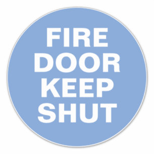 Panneau de la porte d'incendie - Sticker à panneau