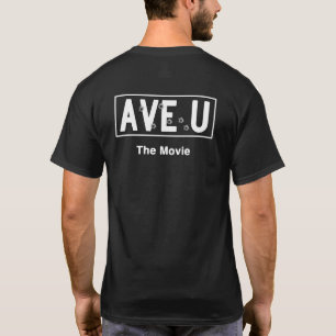Panneau de la rue Movie Ave U Dark T-Shirt