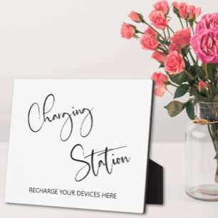 Panneau de la station de recharge Plaque de table