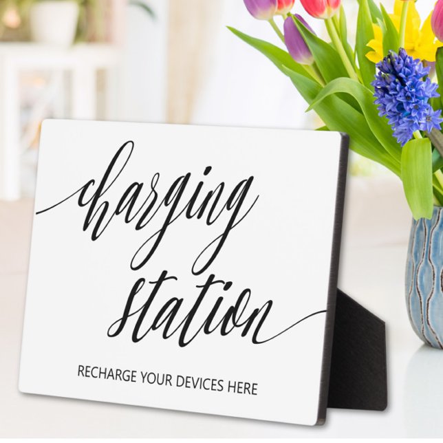 Panneau de la station de recharge Plaque de table  (Créateur téléchargé)