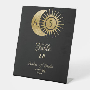 Panneau de la table Crest Black Gold