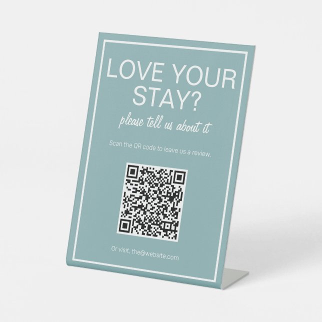 Panneau de la table de révision du code QR Turquoi (Recto)