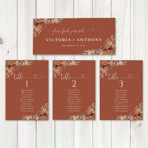 Panneau de la table de tête du Mariage Fleur sauva