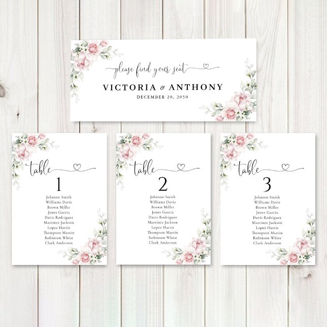 Panneau de la table de tête du Mariage Roses Roses (Créateur téléchargé)