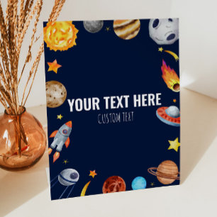 Panneau de la table de texte personnalisée de la g