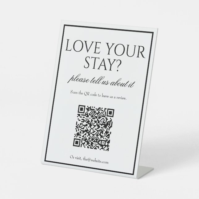 Panneau de la table d'examen du code QR blanc clas (Recto)