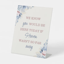 Panneau de la table Mariage Floral Bleu