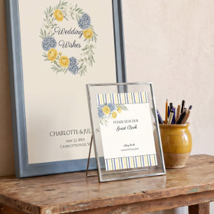 Panneau de livre d'or à rayures pour jardin de cam