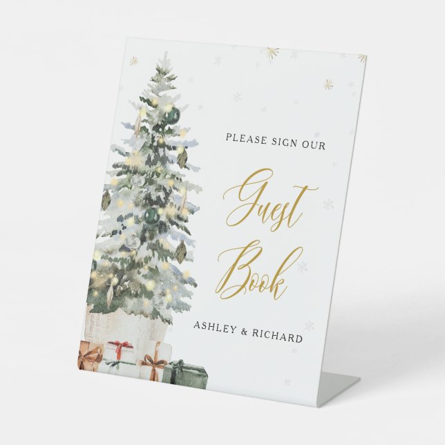 Panneau de livre d'or de l'arbre de Noël (Recto)