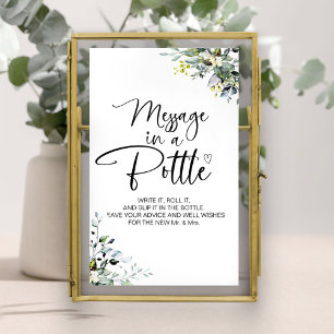 Panneau de livre d'or de mariage Message dans une