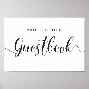 Panneau de livre d'or de Photomaton pour mariages