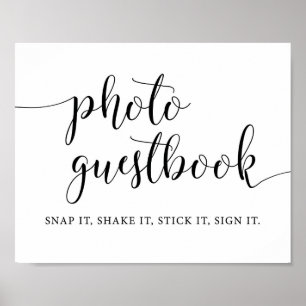 Panneau de livre d'or de photos instantanées de ma