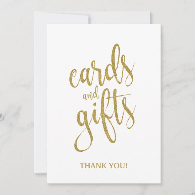 Panneau de mariage abordable Cartes et Cadeaux (Devant)