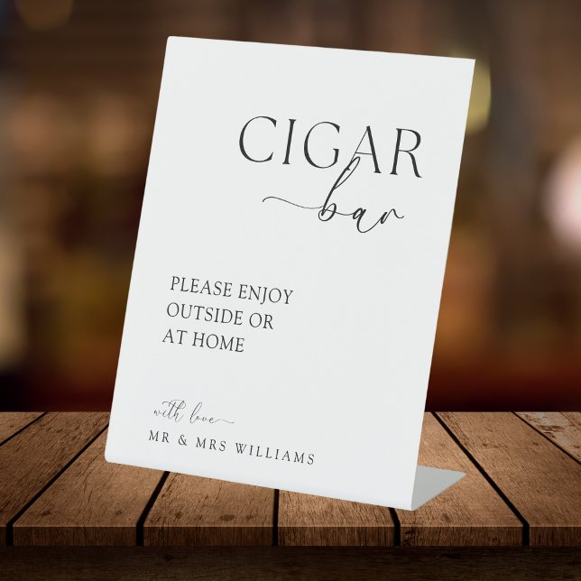 Panneau de mariage de cigare de mariage moderne de (Créateur téléchargé)