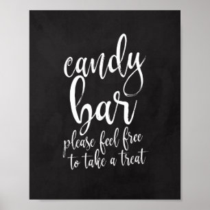 Panneau de mariage écriture tableau craie Candy Ba
