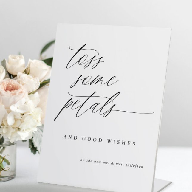 Panneau de mariage élégant moderne Jetez quelques  (Créateur téléchargé)