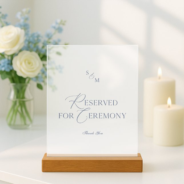 Panneau de mariage en acrylique réservé pour la cé (Créateur téléchargé)
