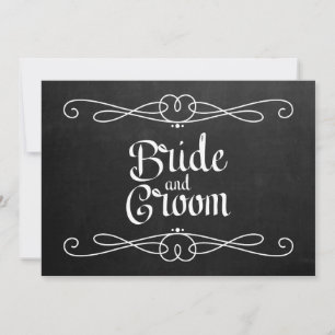 Panneau de mariage "Mariée et Marié" style tableau